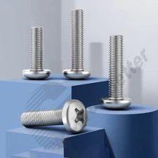 Pan Head Phillips Screws Metric M3 M4 A2 Stainless Steel Pan Head Phillips Bolts