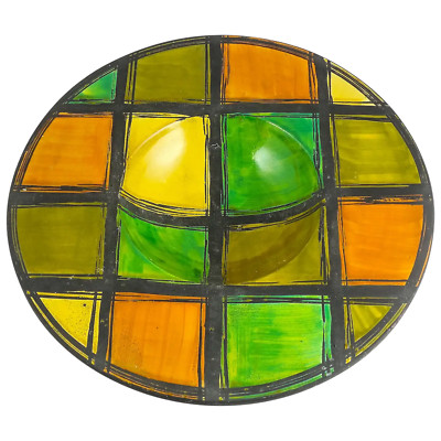 Italian Bitossi Ceramiche 14'' Charger by Aldo Londi. Mid-Century Modern, 1960's