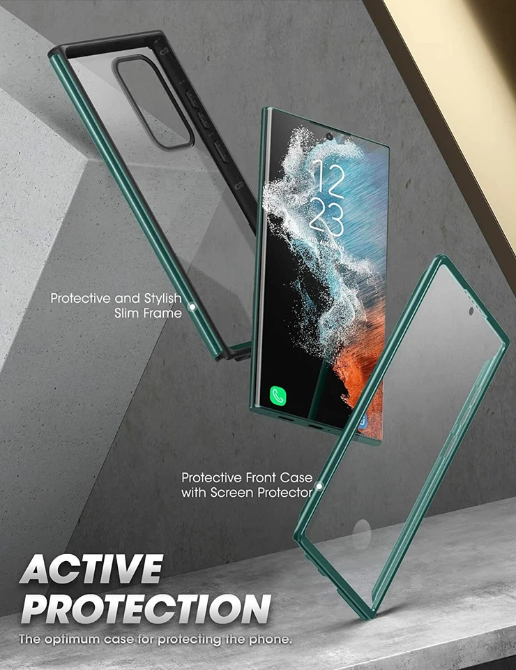 SUPCASE 适用于三星 Galaxy S22 Ultra 5G 全机身框架保护壳 带屏幕保护套 — 第 2/4 张图片