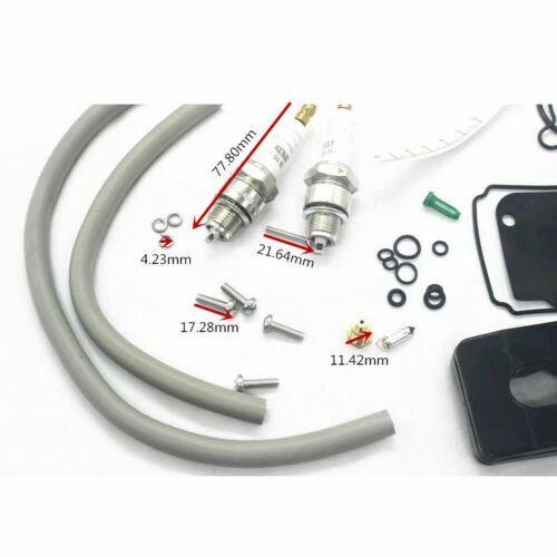 4X KIT CARBURADOR 4 TIEMPOS PARA YAMAHA 75 80 90hp100HP con FLOAT 600-66 67F-W0093-00-00 Foto 4 de 4