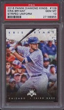 2016 Panini Diamond Kings 109 Kris Bryant Striped Uniform PSA 10 Gem Mint Pop 8