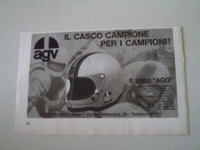 advertising Pubblicità 1972 CASCO HELMET AGV X 3000 AGO