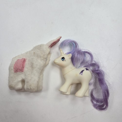 De colección G1 My Little Pony "Baby Glory" Blanco Unicornio Púrpura Cabello Estrella Cutie Mark - Imagen 1 de 6