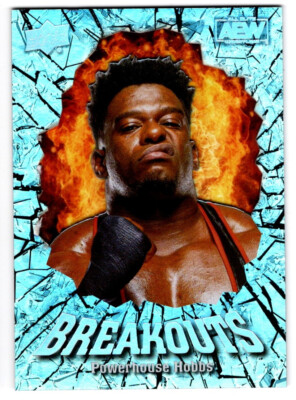 Powerhouse Hobbs 2022 Upper Deck AEW Breakouts Insert Card BO24 Acetate