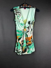 Save The Queen Sleeveless Top Viscose Light Green Women Size S