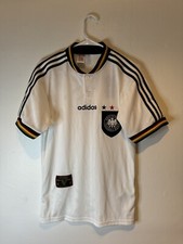 NWOT Vintage 1996 ADIDAS Germany White Home Soccer Football Jersey Size XS VTG