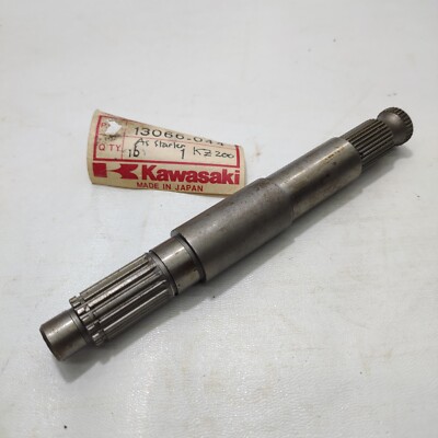KAZU®️en 78 Kawasaki Kz200 KZ 200 A1 OEM Kick Starter Mechanism Shaft Axle