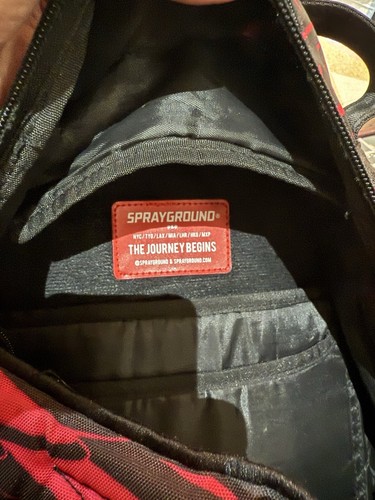 Sprayground Pink GODDESS WINGS Egyptian hieroglyphics Backpack Rare & HTF 2016 - Picture 5 of 23