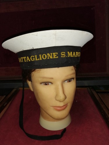 CAPPELLO BERRETTO PIZZA MARINA MILITARE BATTAGLIONE SAN MARCO TG 58,5  RARITÀ!!! | eBay