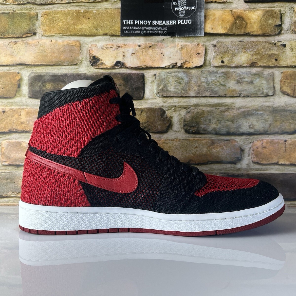 ♥Jordan 1 Retro High Flyknit Bred♥ Mens 10 - Nike Air Jordan 1 Retro High OG Flyknit Bred 2017