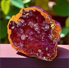 Fire Aura Geode: Radiant Energy Crystal - Luna by Louise