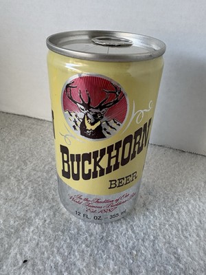 Vintage Beer Can, Buckhorn Beer, Pull Tab Intact