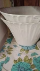Frankoma A14 White Ceramic Art Pottery Round Glossy Planter