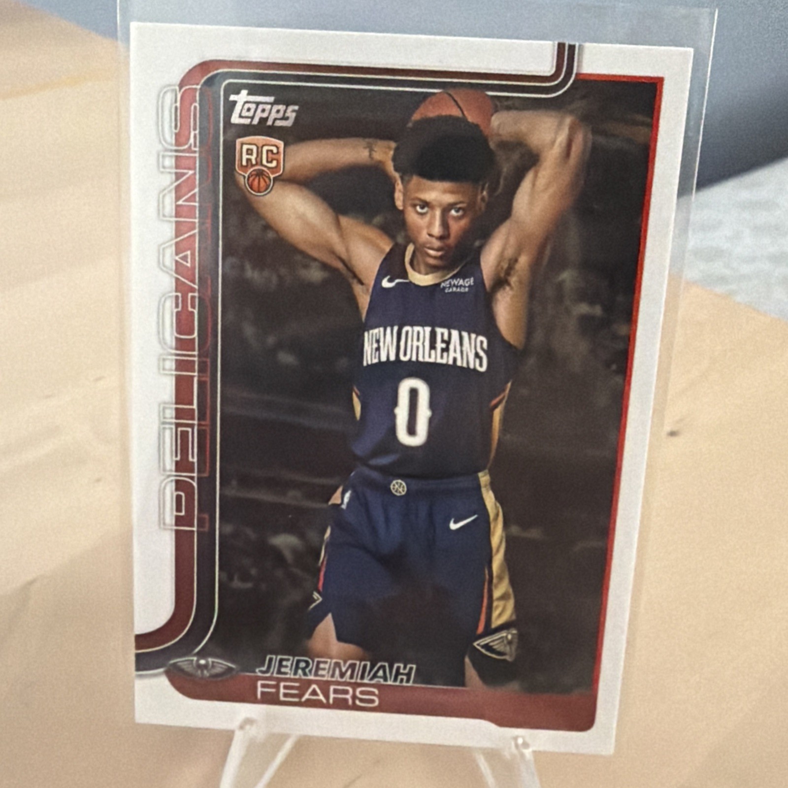 2025 Topps NBA #207 BASE RC ROOKIE JEREMIAH FEARS PELICANS