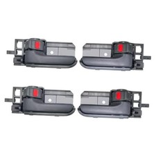 Set of 4 Interior Door Handles for 2003-2008 Toyota Corolla, 2005-2015 Gray