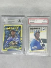1989 Fleer Ken Griffey Jr ROOKIE (RC) And 2020 Topps Project 2020 On Card AUTO