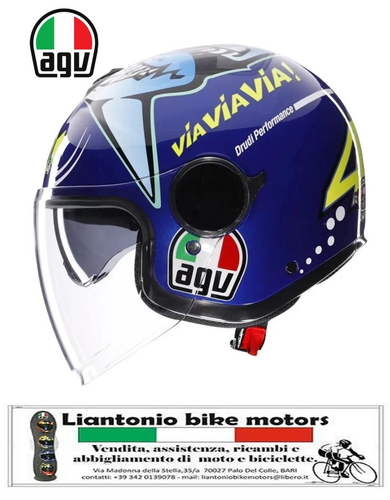 CASCO MOTO JET AGV ETERES REPLICA VALENTINO ROSSI MISANO 2015 E 22.06 - Foto 3 di 6