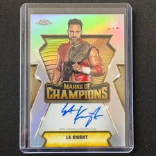 🔌IU 2026 TOPPS CHROME WWE MARKS OF CHAMPIONS AUTO REFRACTOR LA KNIGHT