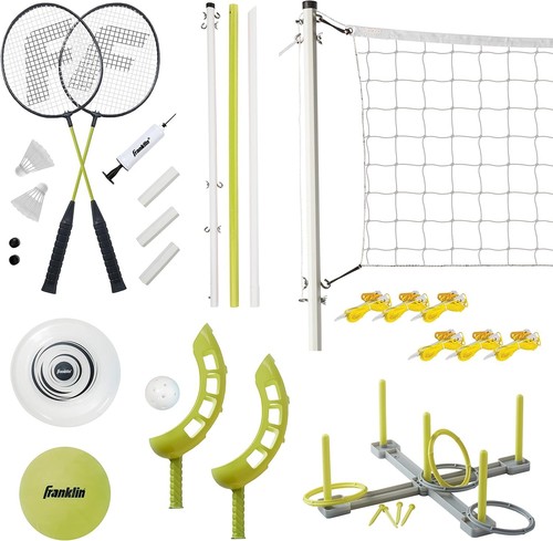 Franklin Sports 5 in 1 Kids Outdoor Play Set Beach Park Garden Games - Picture 3 of 12