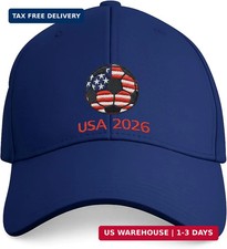 World Cup Soccer Hat 2026- Adjustable Baseball Cap Merchandise Gifts Accessories