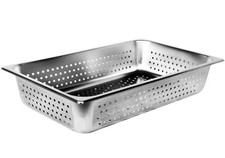 Thunder Group STPA3004PF Steam Table Pan, Full Size, Perforated 4" Deep Qty-6