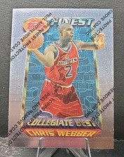 1995 Topps Finest #255 Chris Webber BULLETS HOF'er COLLEGIATE BEST🏀NM/MT