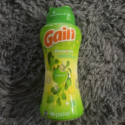 Gain Fireworks In-Wash Scent Booster Laundry Beads, Original Scent, 24 oz New