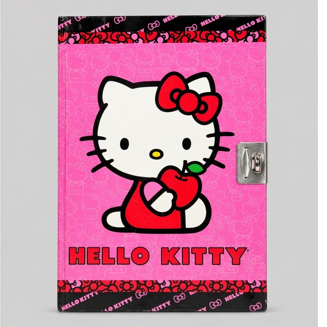 Sanrio Hello Kitty Pink Locking Diary Journal and Keychain Set