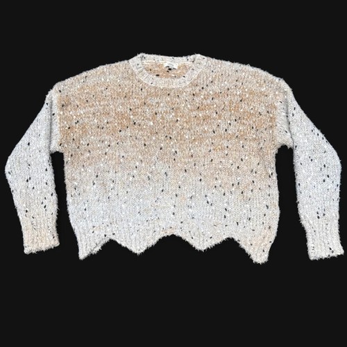 Unbranded Women's Cream and White Jumper