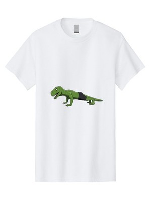 T-Rex-Plank Mens Graphic Tee, 100% Cotton, Casual Summer Wear