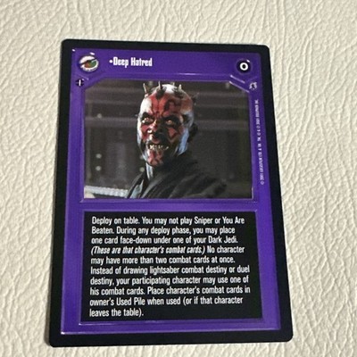 Star Wars CCG Deep Hatred Decipher SWCCG
