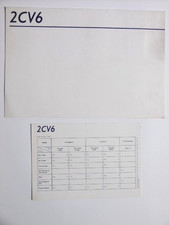 CITROËN 2cv nuancier 01-07-1985 en bon état d'usage