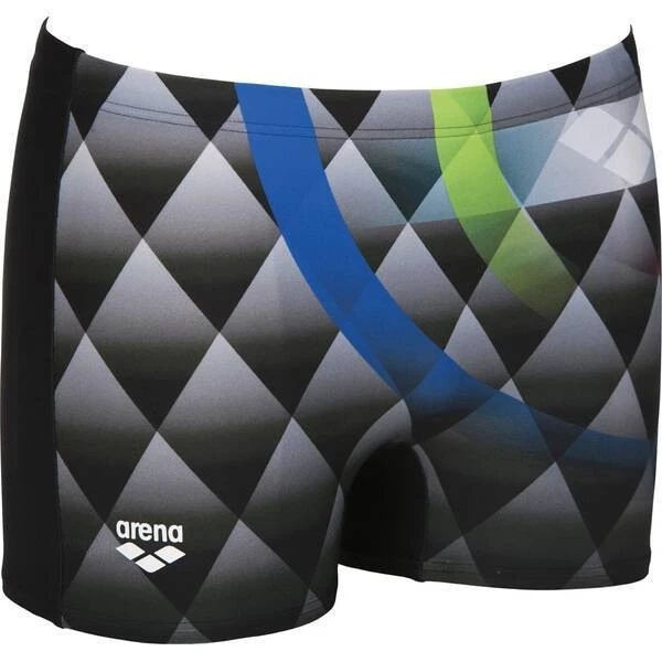 Arena Herren Badehose Schwimmhose Badeshort Short Slip Bouncy schwarz Blau - Bild 2 von 4