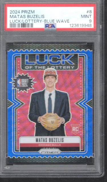 Matas Buzelis 2024 Panini Prizm Blue Shimmer