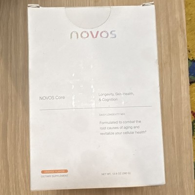 NOVOS Core Daily Longevity Mix Powder Orange Vegan Anti-Aging 13.8 oz