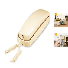 Reliable TRIMLINE 210 Beige Corded Phone, Last Number Redial  Mute Option