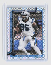 2025 Topps Chrome Football - Derrick Brown X-Fractor #47 - Panthers