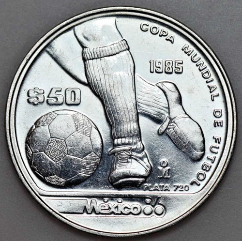 Photo of a 1985 Mexico 50 Pesos (1982-1988) from an eBay listing that sold on Jul 19, 2026
