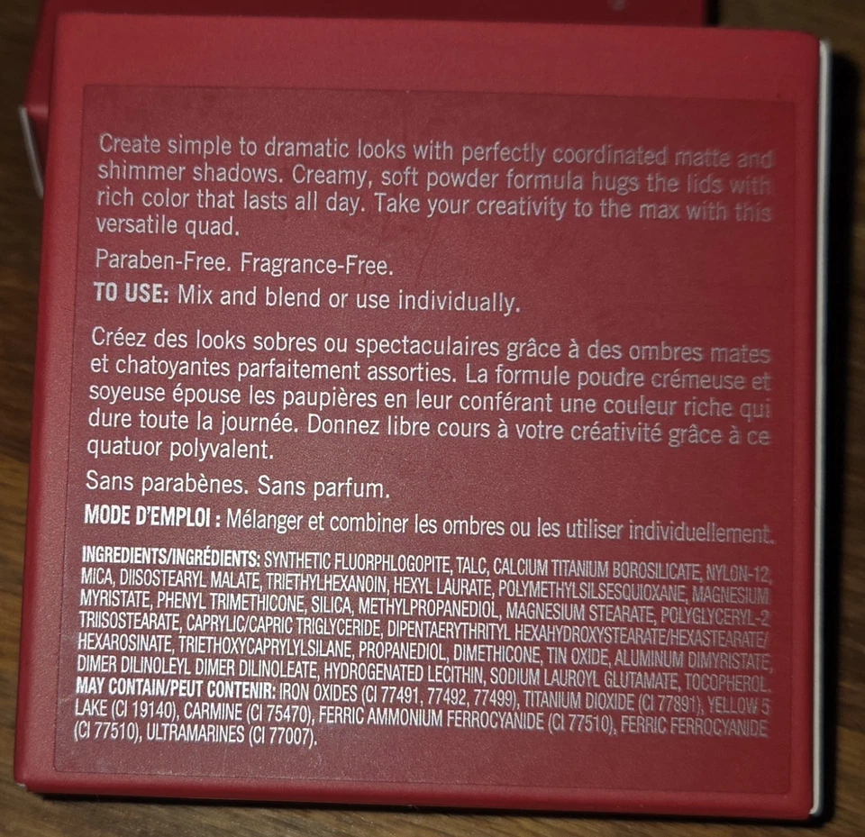 fmg Glimmer EyeShadow Quad Powder Shadow - Vixen - Image 4 of 4