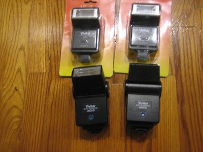 Lot of 4 VIVITAR Flash units; two  2000 (New), and two 2800D (Used)