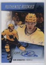 2023-24 Upper Deck SP Game Used Authentic Rookies Egor Afanasyev #214 Auto z7d