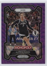 2024 Panini Prizm Monopoly WNBA Purple Wave Prizm Alysha Clark #7 0ly5