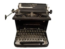 💙Vintage 1930's L.C. Smith & Corona Super Speed 14 Typewriter USA~GORGEOUS