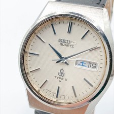 SEIKO 571 TYPE II Men's Watch 70s Vintage Quartz Aftermarket Strap