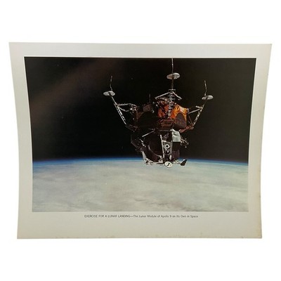 Vintage Apollo 9 Lunar Module NASA Photo 1969 Earth Orbit Space