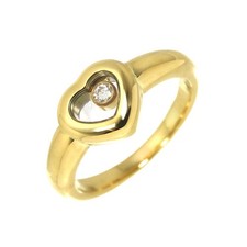 Chopard Happy Diamond Ring 18K YG 750 Size4-4...