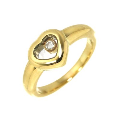 Chopard Happy Diamond Ring 18K YG 750 Size4-4.5(US) 90325750