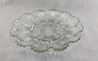 VTG Anchor Hocking Glass Pattern # 896 Clear Deviled Egg Plate 9¾” Holds 12 Eggs