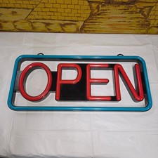 Large LED Open Sign 21" Neon Light Bright for Restaurant Bar Store Shop Business