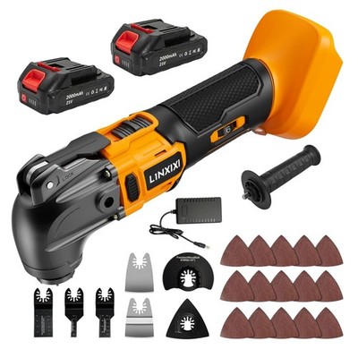 Cordless Oscillating Tool with Brushless Motor & 2 Batteries